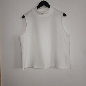 Spanx AirEssentials Mock Neck White Sleeveless Top Size 1xl